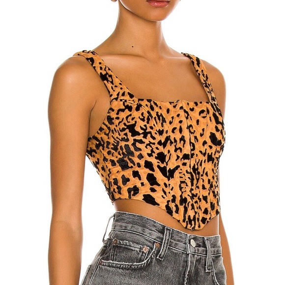 NWT Superdown Leopard Bustier - Picture 4 of 4